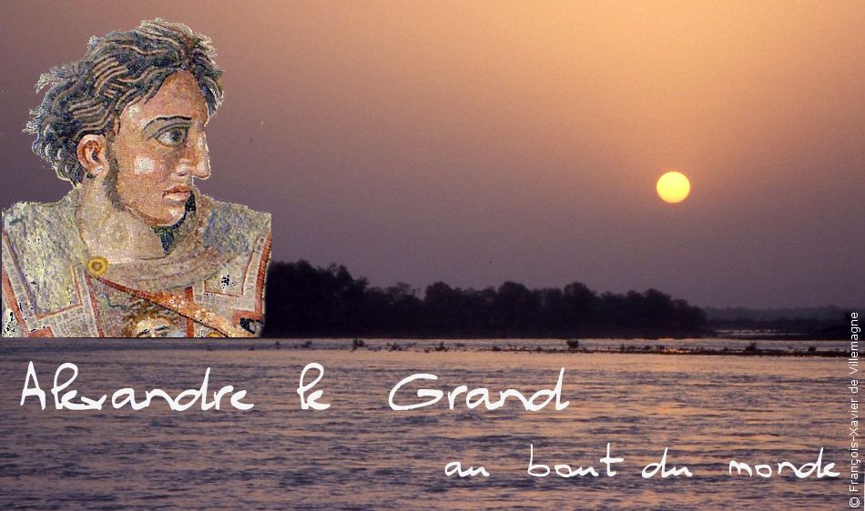 Alexandre le Grand et l'Indus à la hauteur d'Attock, où le Macédonien franchit le fleuve avec ses troupes
